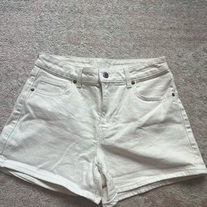 H&M Women's Light Cream Jean Shorts
